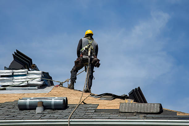 Professional Gutter Installation technician working in Inverness, CA